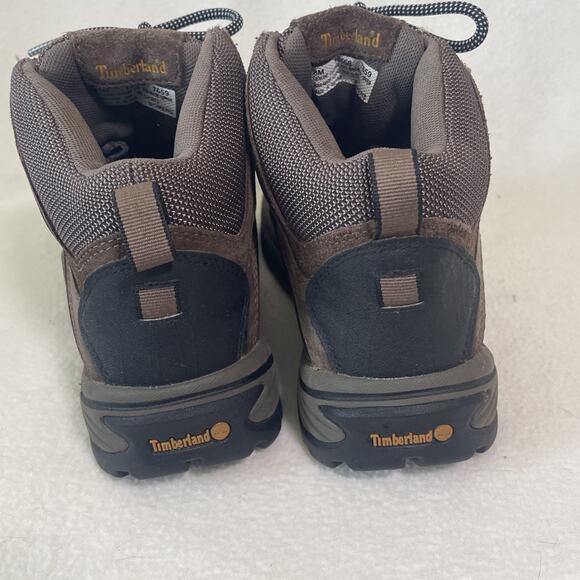 Timberland Flume Mid LC Women’s 8m Brown Hiking Ankle Leather Boots- EUC! - Picture 3 of 7